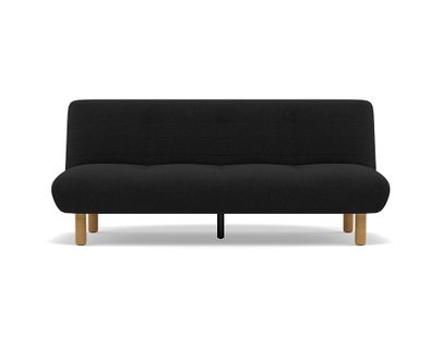 Soan - Banquette 2 Places Convertible Clic-clac En Velours Texturé