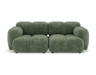 Grace - Canapé Modulable 2 Places En Velours Texturé