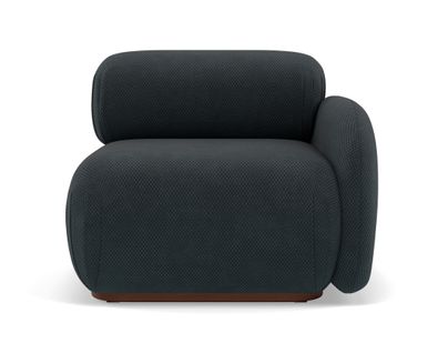 Penelope - Module D'assise Droit En Velours Texturé