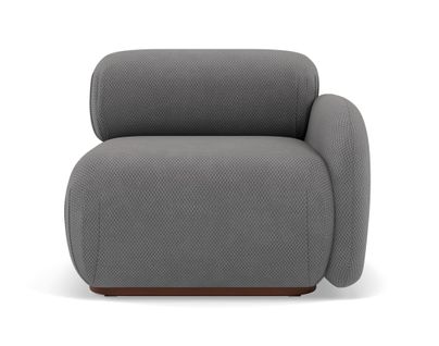 Penelope - Module D'assise Droit En Velours Texturé