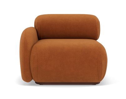 Penelope - Module D'assise Gauche En Velours Texturé