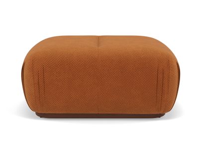 Penelope - Pouf En Velours Texturé Terracotta