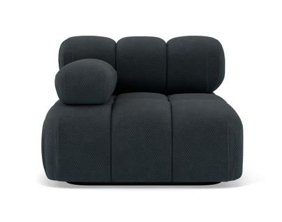 Ruby - Module D'assise Gauche En Velours Texturé