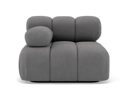 Ruby - Module D'assise Gauche En Velours Texturé