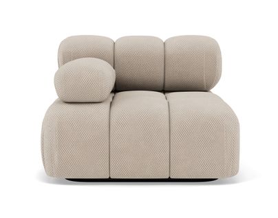 Ruby - Module D'assise Gauche En Velours Texturé