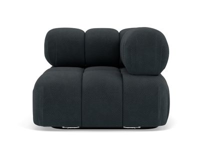 Ruby - Module D'assise D'angle Droit En Velours Texturé