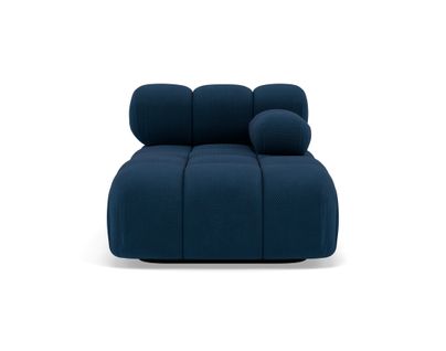 Ruby - Module D'assise Méridienne Droite En Velours Texturé