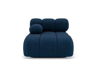 Ruby - Module D'assise Méridienne Gauche En Velours Texturé