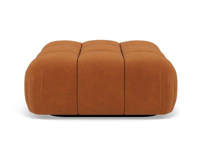 Ruby - Pouf En Velours Texturé Terracotta