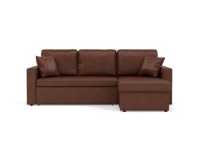 Cyrus - Canapé D'angle Réversible 4 Places - Convertible Avec Coffre - En Simili