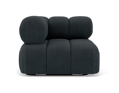 Ruby - Module D'assise D'angle Gauche En Velours Texturé