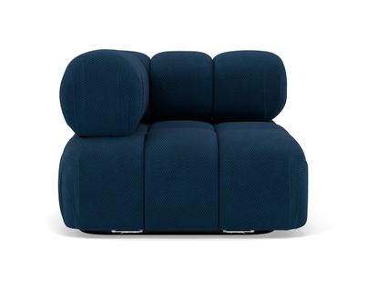 Ruby - Module D'assise D'angle Gauche En Velours Texturé