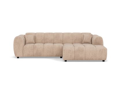 Curtis - Canapé D'angle Droit 4 Places En Simili