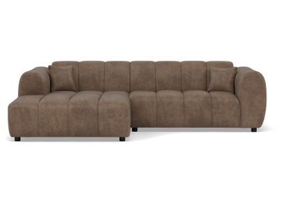 Curtis - Canapé D'angle Gauche 4 Places En Simili