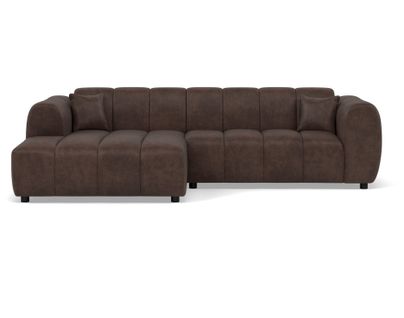 Curtis - Canapé D'angle Gauche 4 Places En Simili