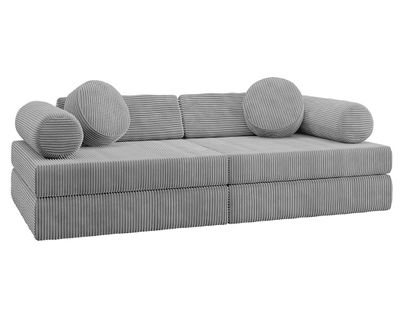 Ines - Canapé Droit 2 Places En Velours Côtelé