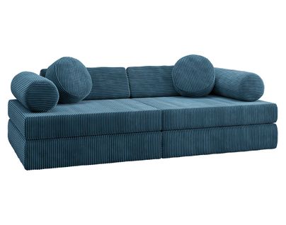 Ines - Canapé Droit 2 Places En Velours Côtelé