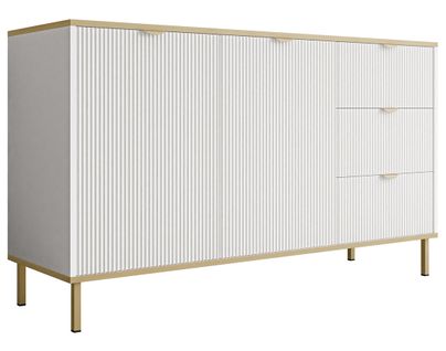 Hope - Buffet Bas 135 Cm - 3 Tiroirs Et 2 Portes