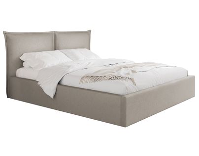 John - Lit Coffre - 180x200 Cm - En Velours - Sommier Inclus