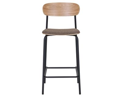 Zoe - Lot De 2 Tabourets En Bois De Frêne - Pieds En Acier