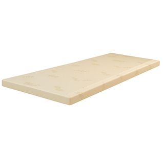 Surmatelas 80x190 Mousse à Mémoire De Forme 55kg/m3 Hauteur 5 Cm Déhoussable