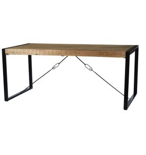 Dacca-table à Manger 8 Personnes 200 Cm En Bois Massif