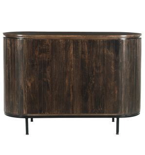 Menton-buffet 115 Cm En Bois Massif Brun