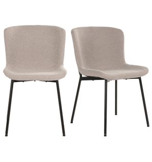 Mina-chaise En Tissu Taupe (x2)