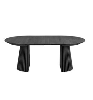 Kairn- Table Extensible 6/8 Personnes Ø120cm (160/200) Chêne Noir