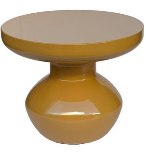Lou-table Basse D'appoint Acier Laqué Mustard