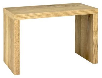 Table D'appoint En Bois Coloris Chêne - Dim : L60 X P30 X H40 Cm