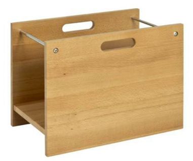 Porte Revues En Hêtre Massif Coloris Hêtre - Dim : L40 X P25 X H30 Cm