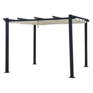 Pergola Autoportante 3 × 3m Cassis Beige - Structure Aluminium