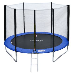 Trampoline 245cm Réversible Bleu/vert Canberra + Échelle, Bâche Et Kit D'ancrage