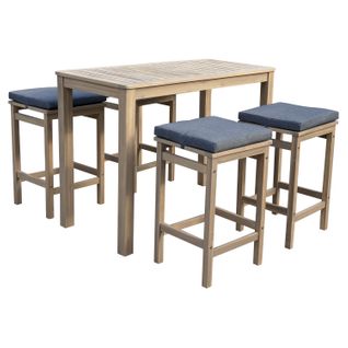 Mange Debout Aruba En Acacia 4 Places - Coussins Gris