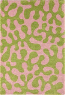 Tapis Intérieur à Poils Longs Groovy 384 Vert 120 X 160 Cm