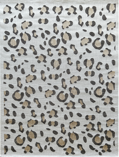Tapis D'intérieur Et Extérieur Crème Motif Léopard Savanna 80x150