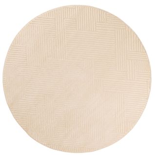 Tapis De Salon Crème Graphique Bianca Diamètre 120