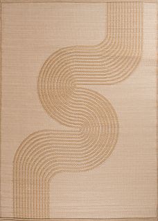 Tapis Vague Beige Extérieur Capri 150x220