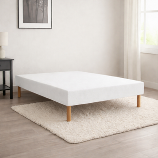 Sommier Essenzia Tradition Graphic 19cm Blanc 80x200 Lattes