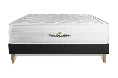 Ensemble Matelas Mémoire De Forme 160x200 Buckingham Ep:30cm - Sommier Noir