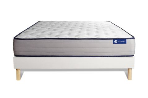 Ensemble Matelas Ressorts Ensachés Et Mémoire De Forme 160x200 Actiflex Form Ep:22 Cm - Sommier Kit