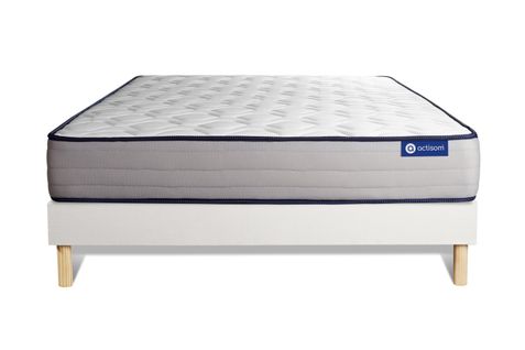 Ensemble Matelas Ressorts Ensaches Et Memoire De Forme 160x200 Actiflex Form Ep:22 Cm - Sommier Kit