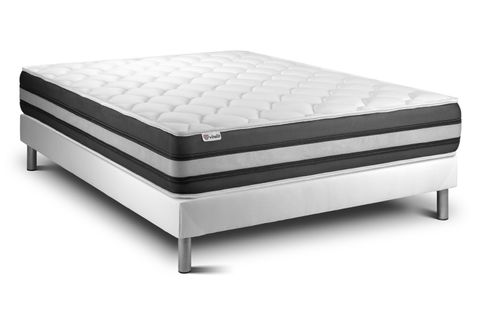 Ensemble Matelas Ressorts Ensachés Et Mémoire De Forme 160x200 Vitalspring Zen Ep:26 Cm - Sommier Ki