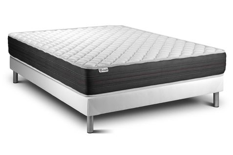 Ensemble Matelas Mousse Polyuréthane à Mémoire De Forme 180x200 Vitalmemo One Ep:24 Cm - Sommier Kit