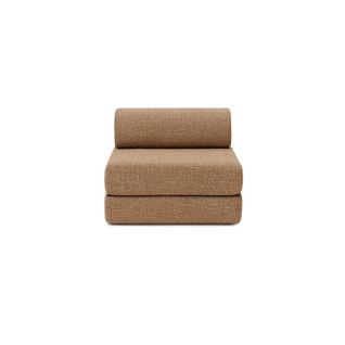 Fauteuil Modulable Et Convertible - Tissu Tweed - Marron