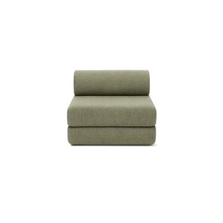 Fauteuil Modulable Et Convertible - Tissu Tweed - Vert