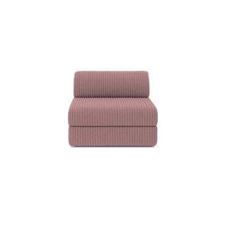 Fauteuil Modulable Et Convertible - Velours Côtelé XL - Rose