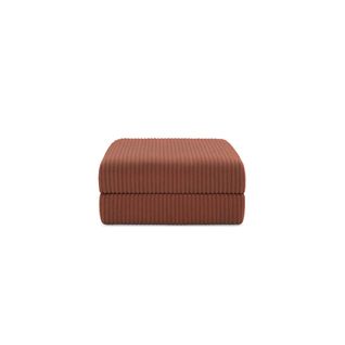 Pouf Modulable Et Convertible - Velours Côtelé XL - Terracotta