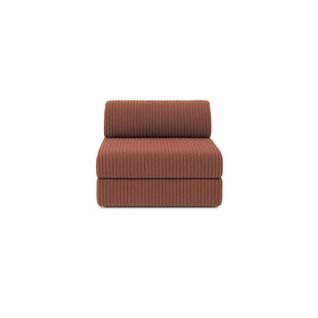 Fauteuil Modulable Et Convertible - Velours Côtelé XL - Terracotta